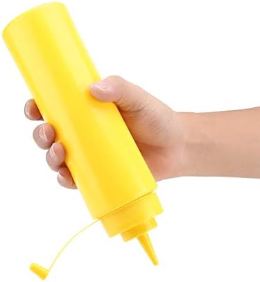 Condiment Squeeze Bottles 720ml 10pcs Plastic PE with Narrow Nozzle