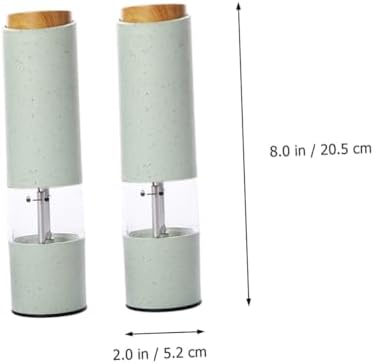 Battery-Powered Pepper Grinder Set 2PCS Non-Slip Base