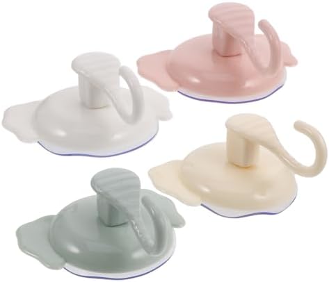 BUGUUYO Removable Suction Cup Hooks 4 Cute Elephant Design