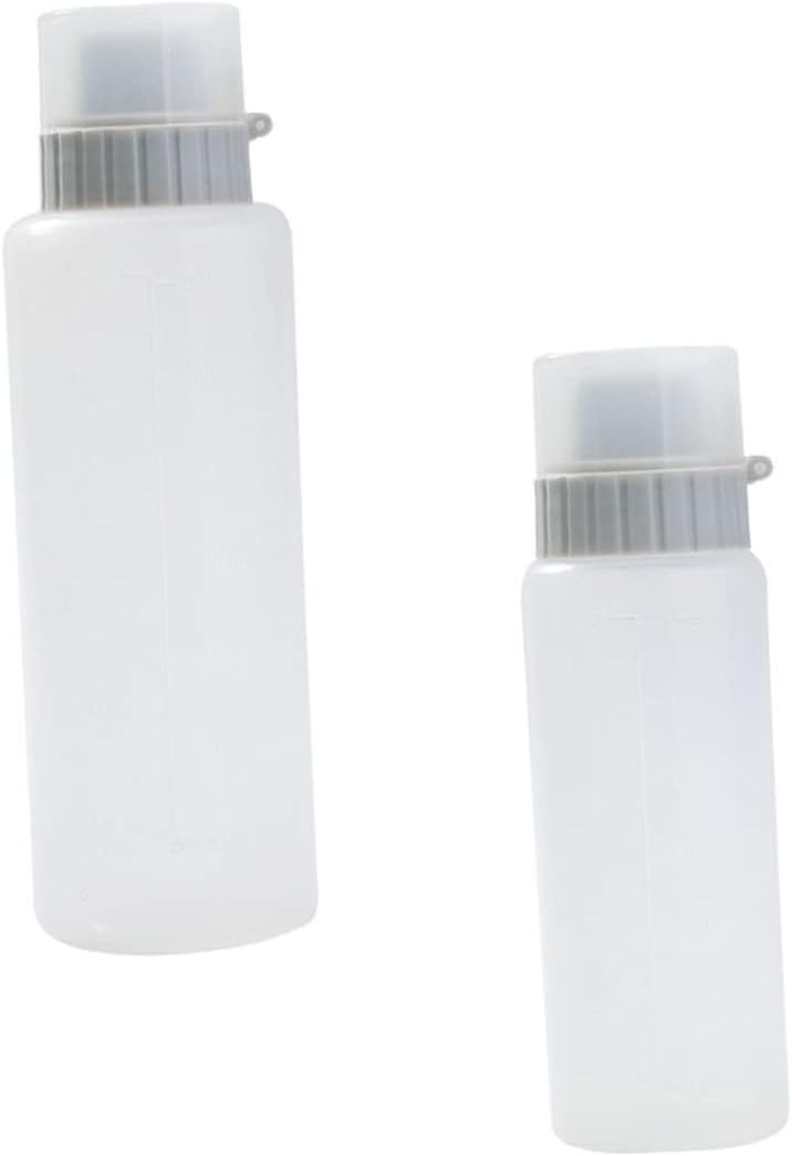 2pcs Reusable Condiment Squeeze Bottles Grey PP