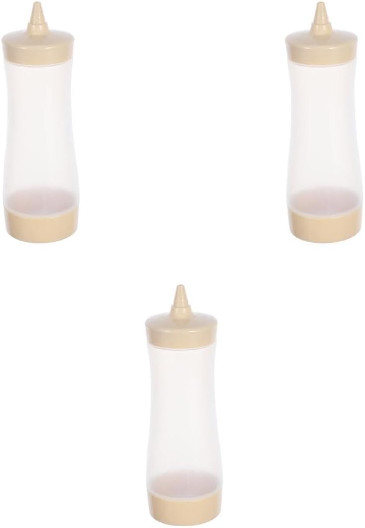 HOLIDYOYO 9 Pcs Reusable Condiment Squeeze Bottles with Lids 1