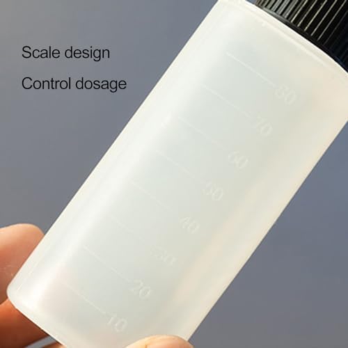 Grebest Transparent Condiment Bottle 40ml80ml Leak-proof Squeeze Bottle