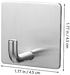 4pcs Modern Adhesive Wall Hooks for Bathroom