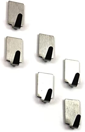 WEKADRIN 36 Pack Stainless Steel Self Adhesive Hooks