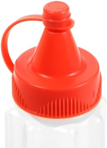 Set of 4 Mini Condiment Bottles for BBQ and Salad