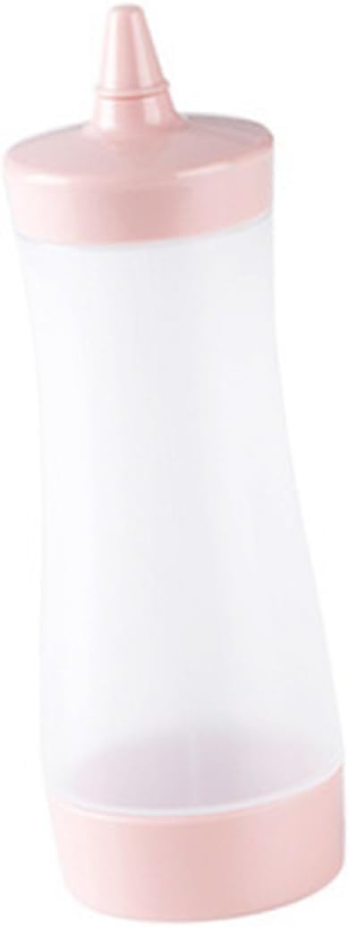 IMIKEYA 350ml Translucent Condiment Squeeze Bottle