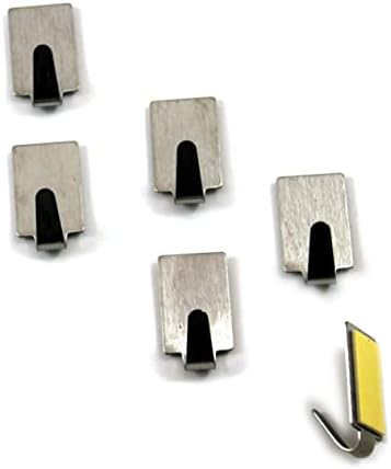 MAGICLULU Adhesive Hooks 36 Pack Stainless Steel Towel Racks for Kitchen Bathroom