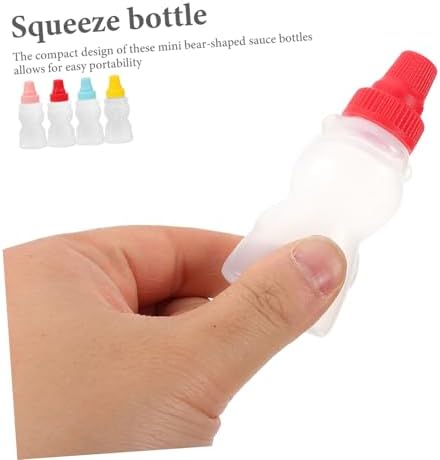 Mini Bear Condiment Bottles Set for Kitchen and Outdoor Use