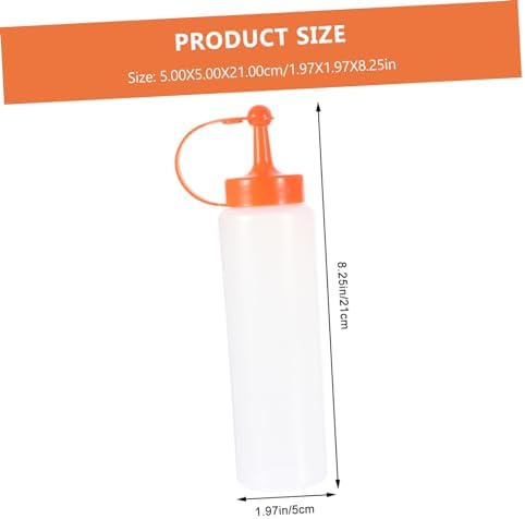 Sturdy PE Squeeze Bottles for Salad Dressing Ketchup Mustard