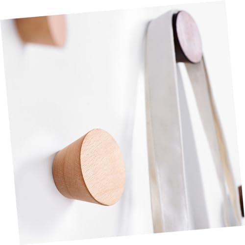 Parliky 3Pcs Multifunctional Wooden Wall Hooks