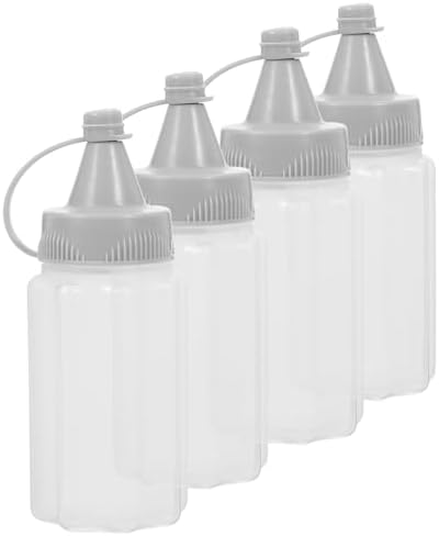 UTHCLO 3sets Mini Condiment Squeeze Bottles for BBQ Home Use