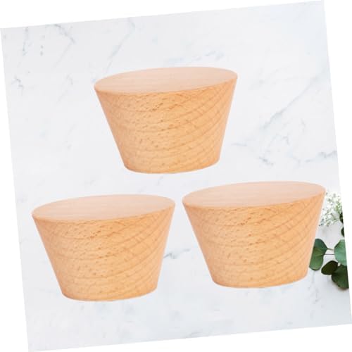 Parliky 3Pcs Multifunctional Wooden Wall Hooks