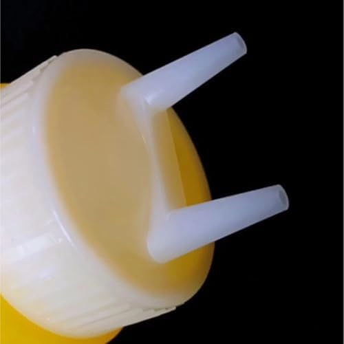 KLEYE 5 Pack Condiment Squeeze Bottles 360ml White 1