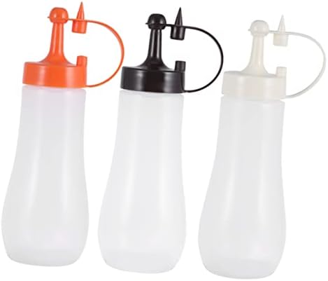 PRETYZOOM 3 Pack Condiment Squeeze Bottles