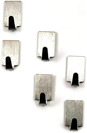 WEKADRIN 36 Pack Stainless Steel Self Adhesive Hooks
