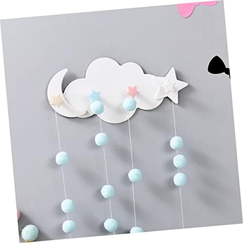 Healifty 2pcs Star Moon Wall Hooks Adhesive