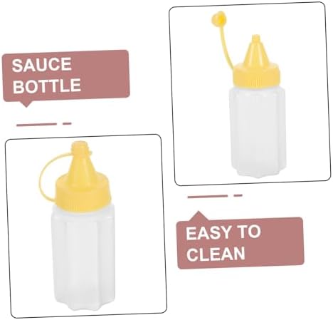 CIYODO Mini Squeeze Bottles 4 in 1 Condiment Set for Travel