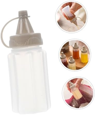 ULTECHNOVO 12pcs Plastic Squeeze Bottles for Ketchup BBQ Sauce and Dressing