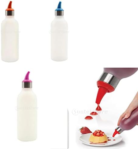 Misppro 2 Piece Condiment Squeeze Bottle Set