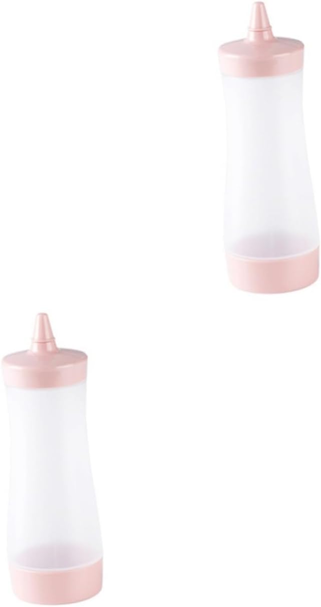 Luxshiny Reusable Condiment Squeeze Bottles Set of 2