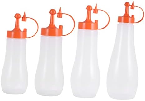 Zerodeko 3-Piece Condiment Squeeze Bottles Set for Kitchen