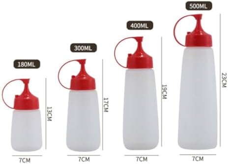 KLEYE 6-Piece Condiment Squeeze Bottles Pack