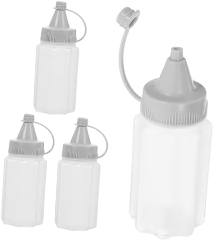 UTHCLO 3sets Mini Condiment Squeeze Bottles for BBQ Home Use