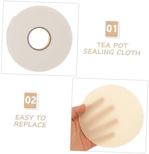 VOSAREA 2 Set Tea Can Lids Seal Fabric Jars Covers