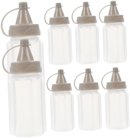 CIYODO 8PCS Squeeze Bottles Set for Condiments Kitchen Use