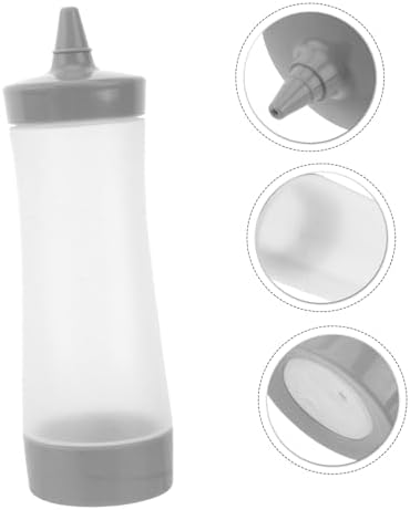 GREENADSCAPE Squeeze Bottle Set of 3 Leakproof Ketchup Mustard Sauce Bottles