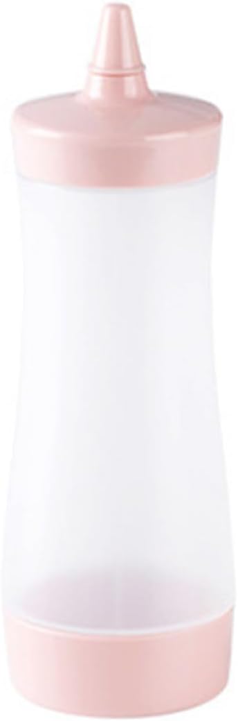 HOLIDYOYO 2 Pcs Reusable Pink Sauce Squeeze Bottles