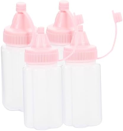 PRETYZOOM 4pcs Salad Condiment Squeeze Bottle Set
