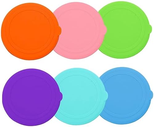 HOLIDYOYO 6pcs2 Silicone Dipping Bowls Lids Set