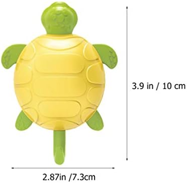 Hemoton 3pcs Cartoon Turtle Wall Hooks for Kids Clothing and Towels