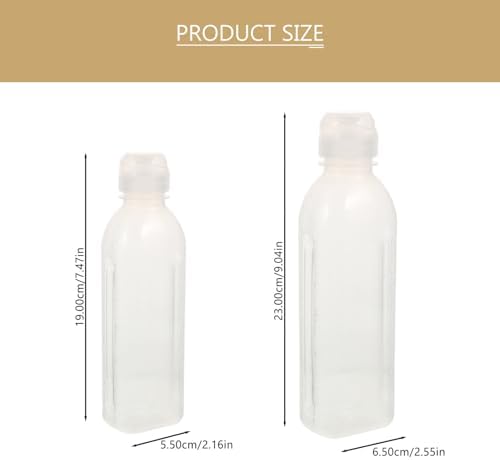 HOLIDYOYO 3pcs Condiment Squeeze Bottles with 2x300ml 1x500ml