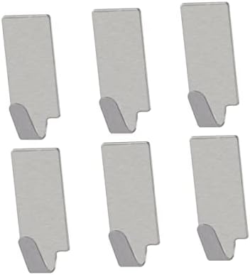 MAGICLULU Adhesive Hooks 36 Pack Stainless Steel Towel Racks for Kitchen Bathroom