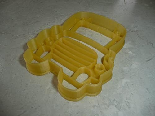 School Bus Cookie Cutter - Detailed Cartoon Design