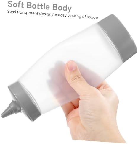 CIYODO 4-Piece Sauce Squeeze Bottles Set Leakproof Condiment Dispensers