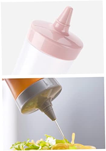 IMIKEYA 350ml Translucent Condiment Squeeze Bottle