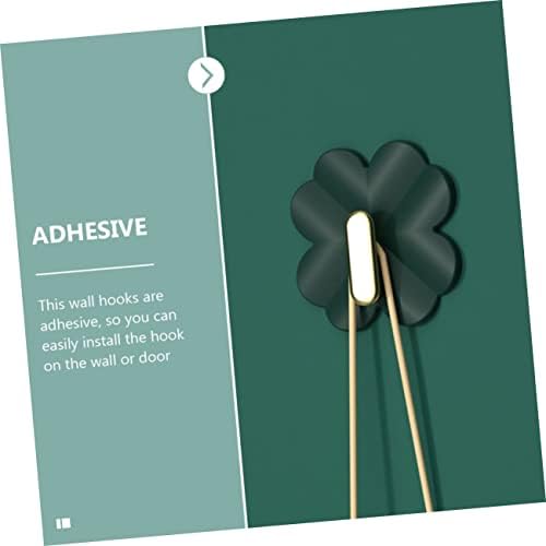 PRETYZOOM 4Pcs Cartoon Adhesive Wall Hooks