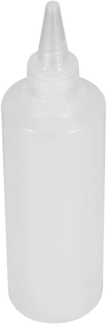 6 Pack 250ml Squeeze Bottles with Pointed Tips