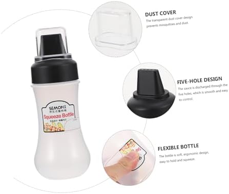 ABOOFAN 5-Hole Condiment Squeeze Bottle Kitchen Dispenser