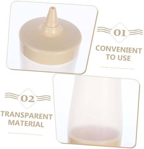 PRETYZOOM 3-Piece Squeeze Condiment Bottles Set