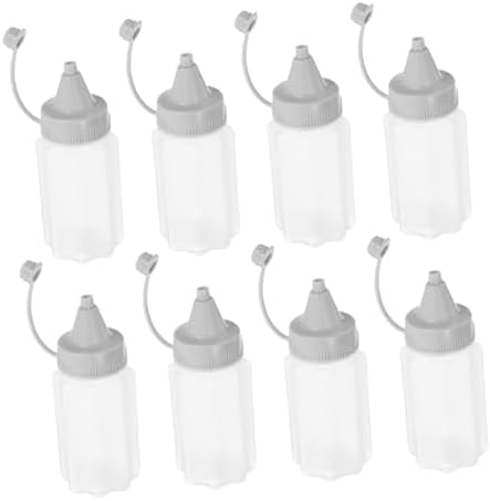 VINTORKY 8PCS Reusable Condiment Squeeze Bottles