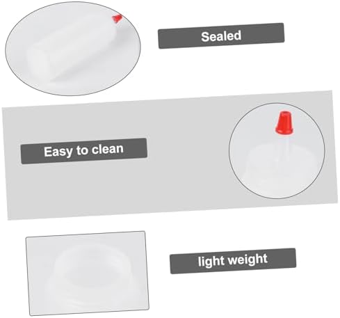 10pcs Clear Condiment Squeeze Bottles with Lids Set