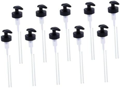 FOMIYES 20 Sets Reusable Pp Black Condiment Squeeze Bottles