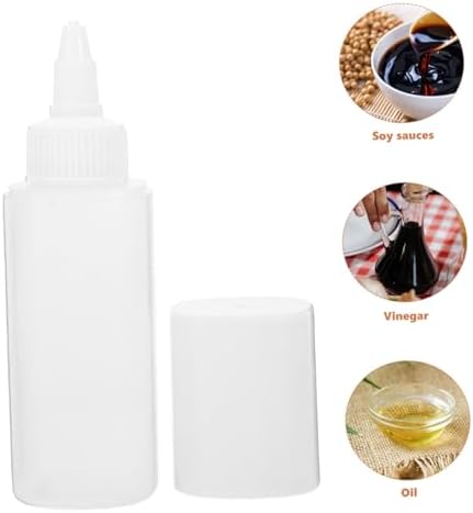 2pcs Condiment Squeeze Bottles for Honey and Salad Dressing
