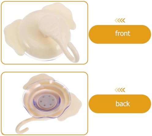 ABOOFAN 4pcs Cartoon Elephant Suction Cup Hooks for Bathroom Kitchen