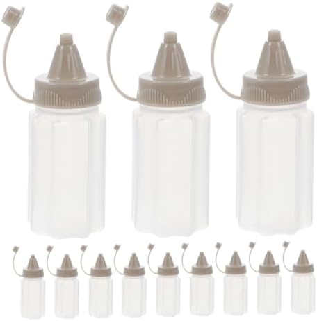CIYODO 12pcs Reusable Condiment Squeeze Bottles Set