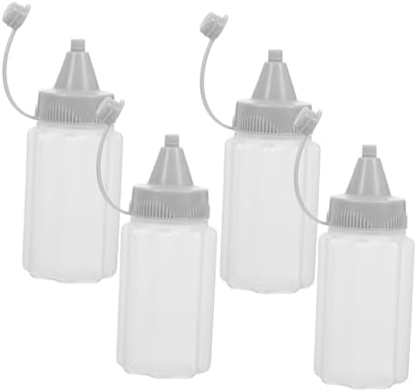 3 Pack Reusable Honey Squeezing Bottles for Ketchup Mustard Salad Dressing